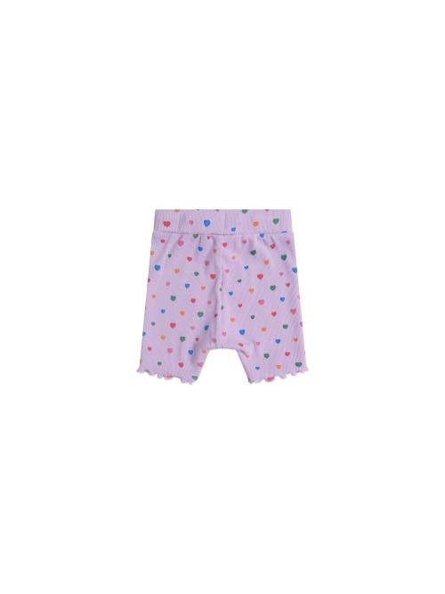 Huxbaby I Heart Cake Rib Shorties In Pink