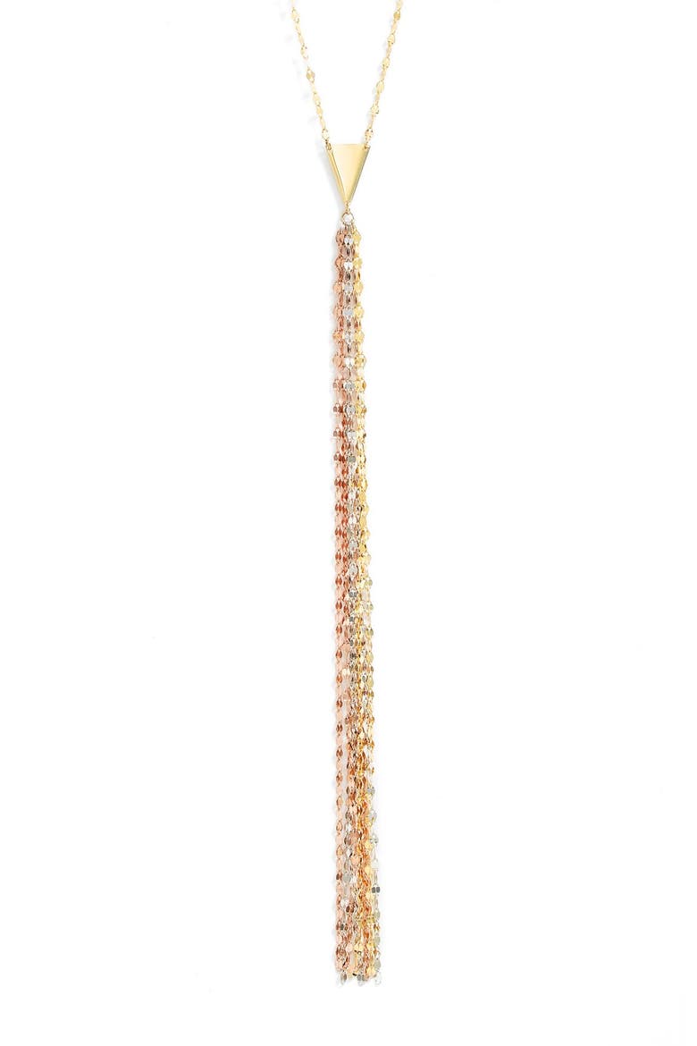 Jewelry 'Blake' Y-Necklace, Alternate, color, TRI-COLOR GOLD