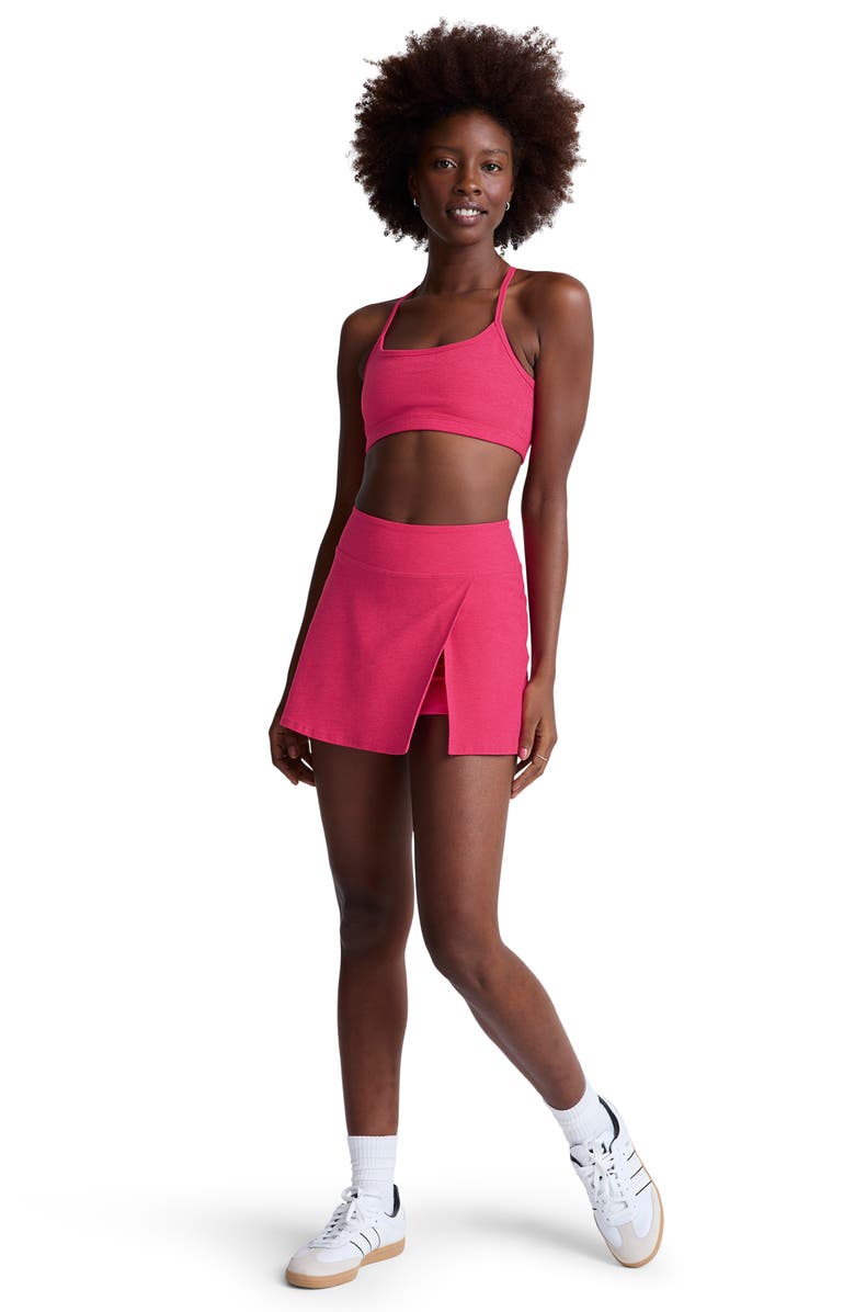 Beyond Yoga Points Crossover Skort, Alternate, color, Vivid Pink Heather