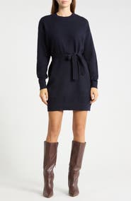 ICHI Long Sleeve Sweater Dress