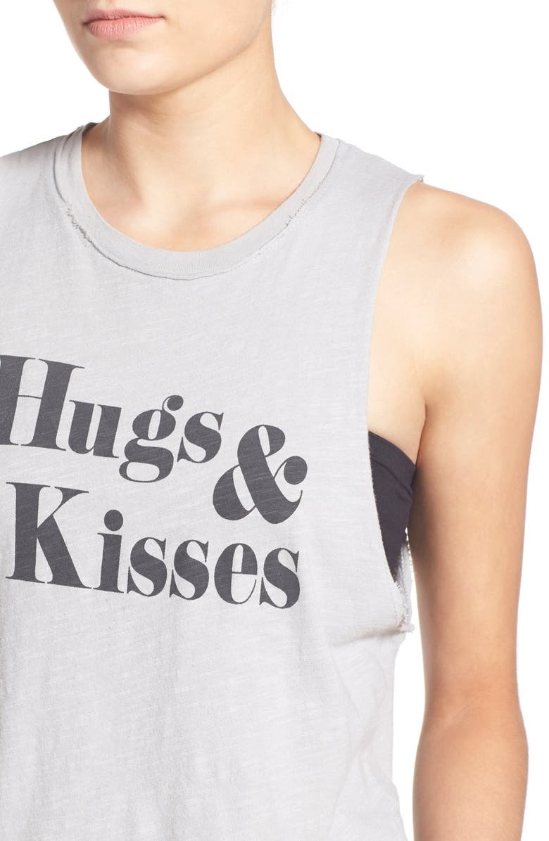 PST by Project Social T Project Social T 'Hugs & Kisses' Graphic Tank, Alternate, color, 