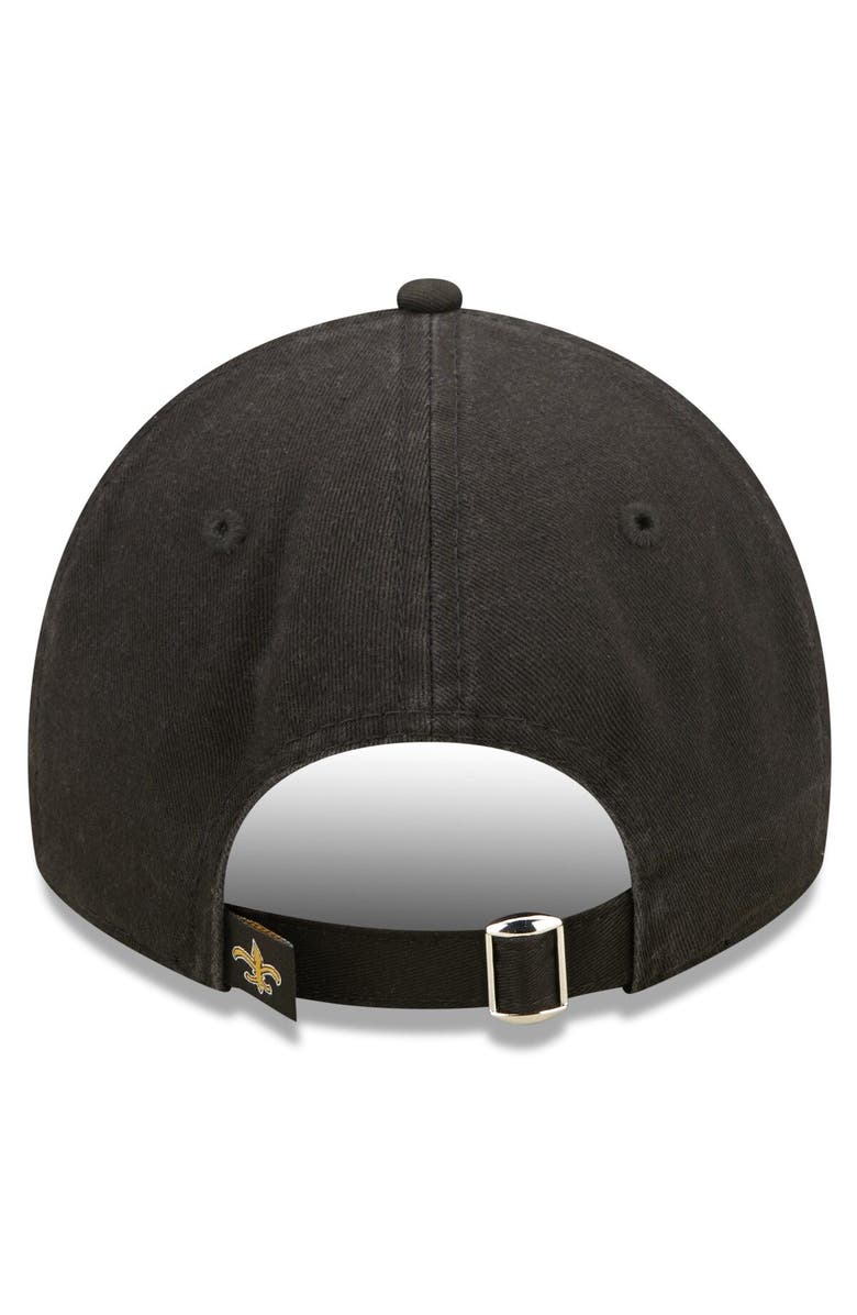 New Era Women's New Era Black New Orleans Saints 2022 Sideline Adjustable 9TWENTY Hat, Alternate, color, 