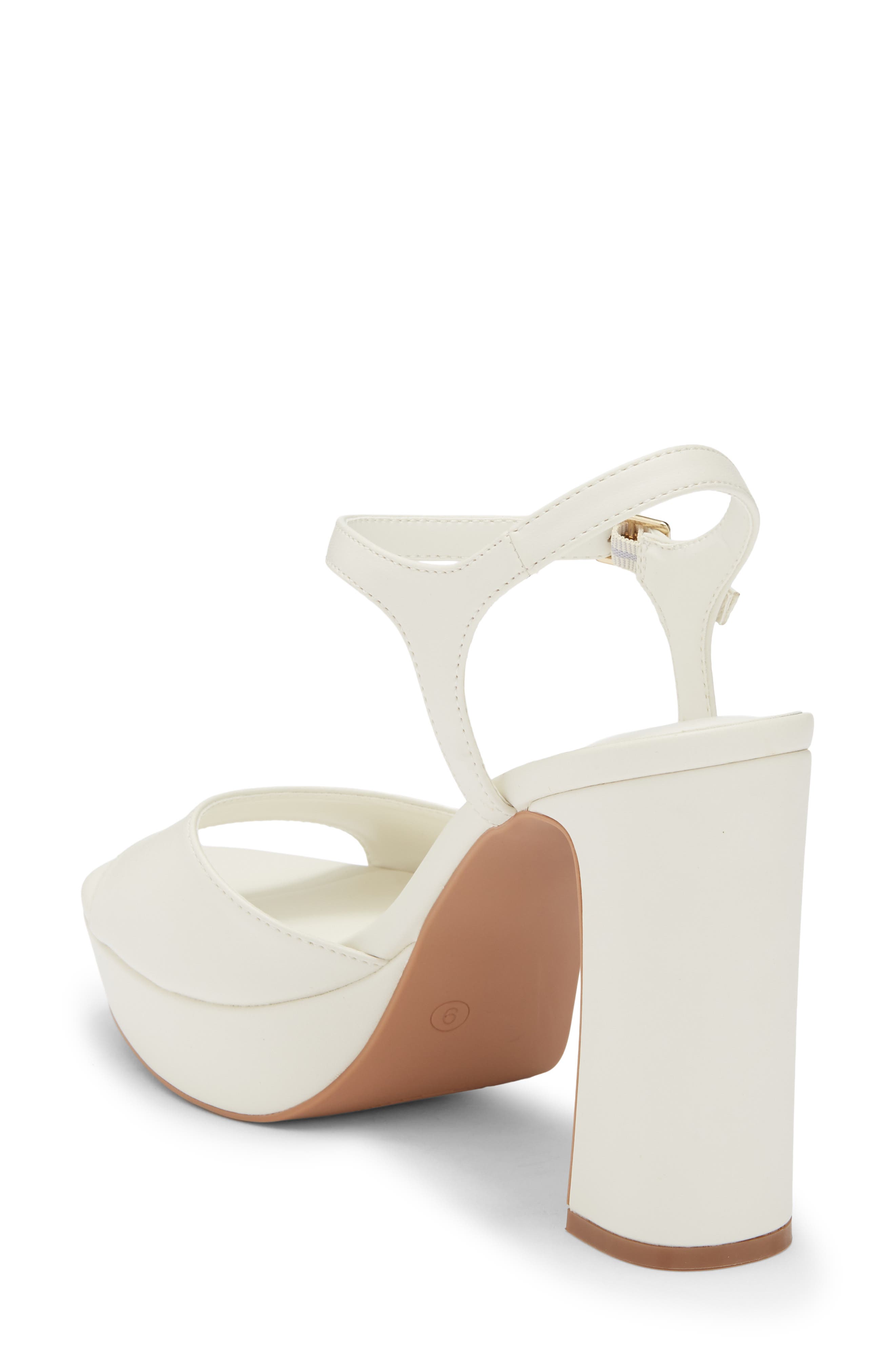 Vamika Platform Ankle Strap Sandal, Alternate, color, IVORY VANILLA