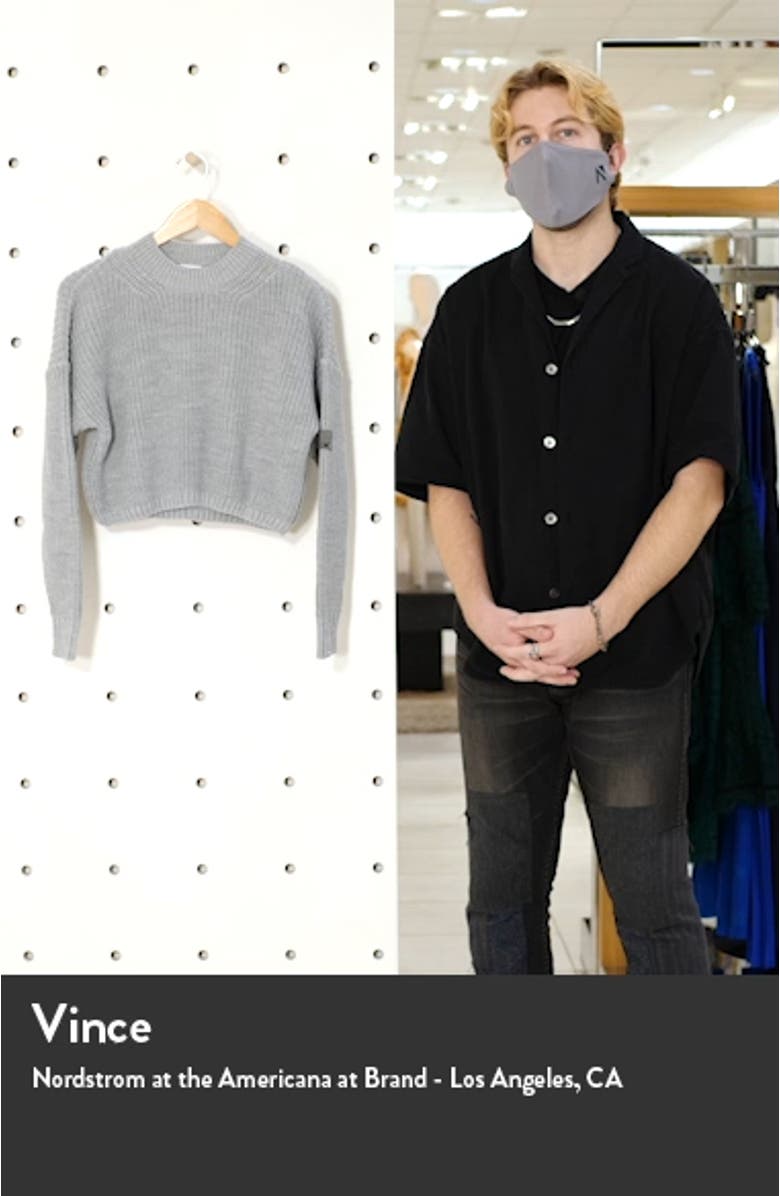 Shaker Stitch Crop Sweater, sales video thumbnail