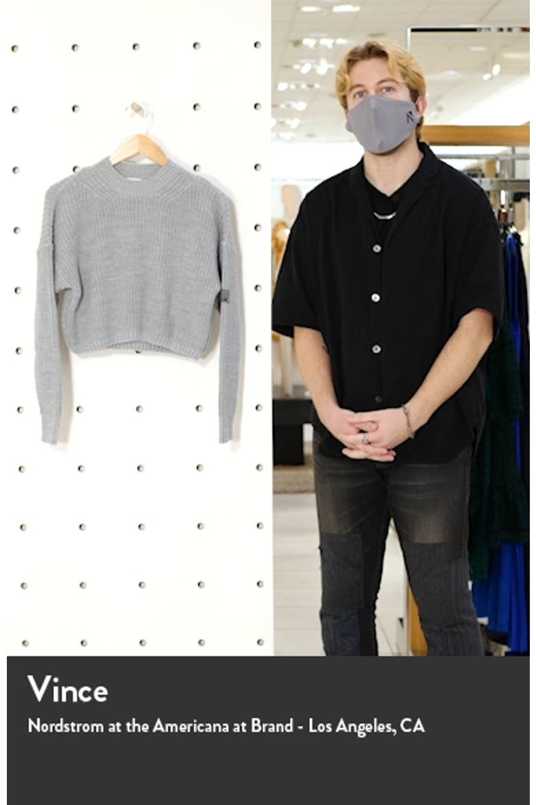 Shaker Stitch Crop Sweater video
