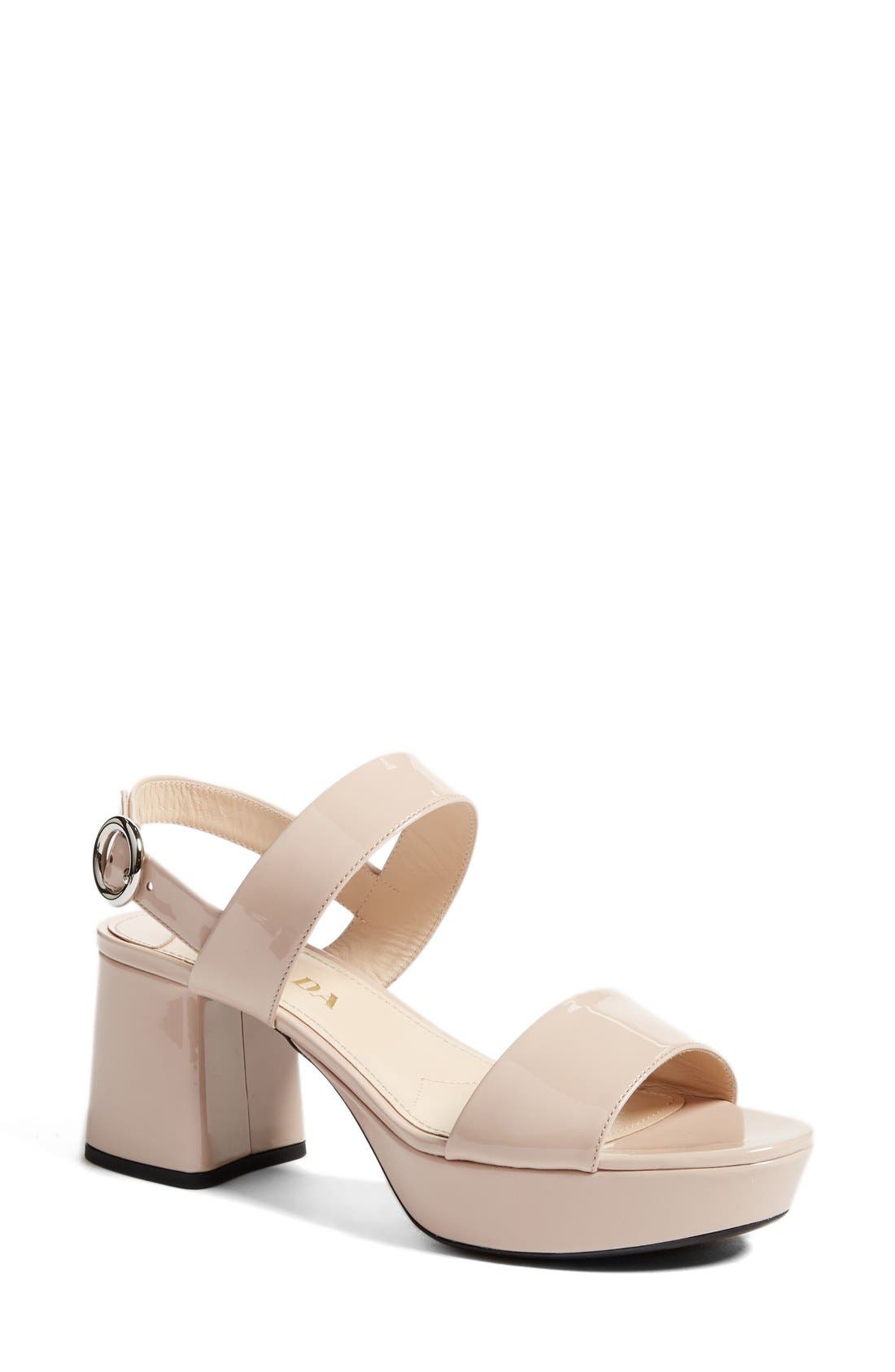 Slingback Platform Sandal, Main, color, NUDE