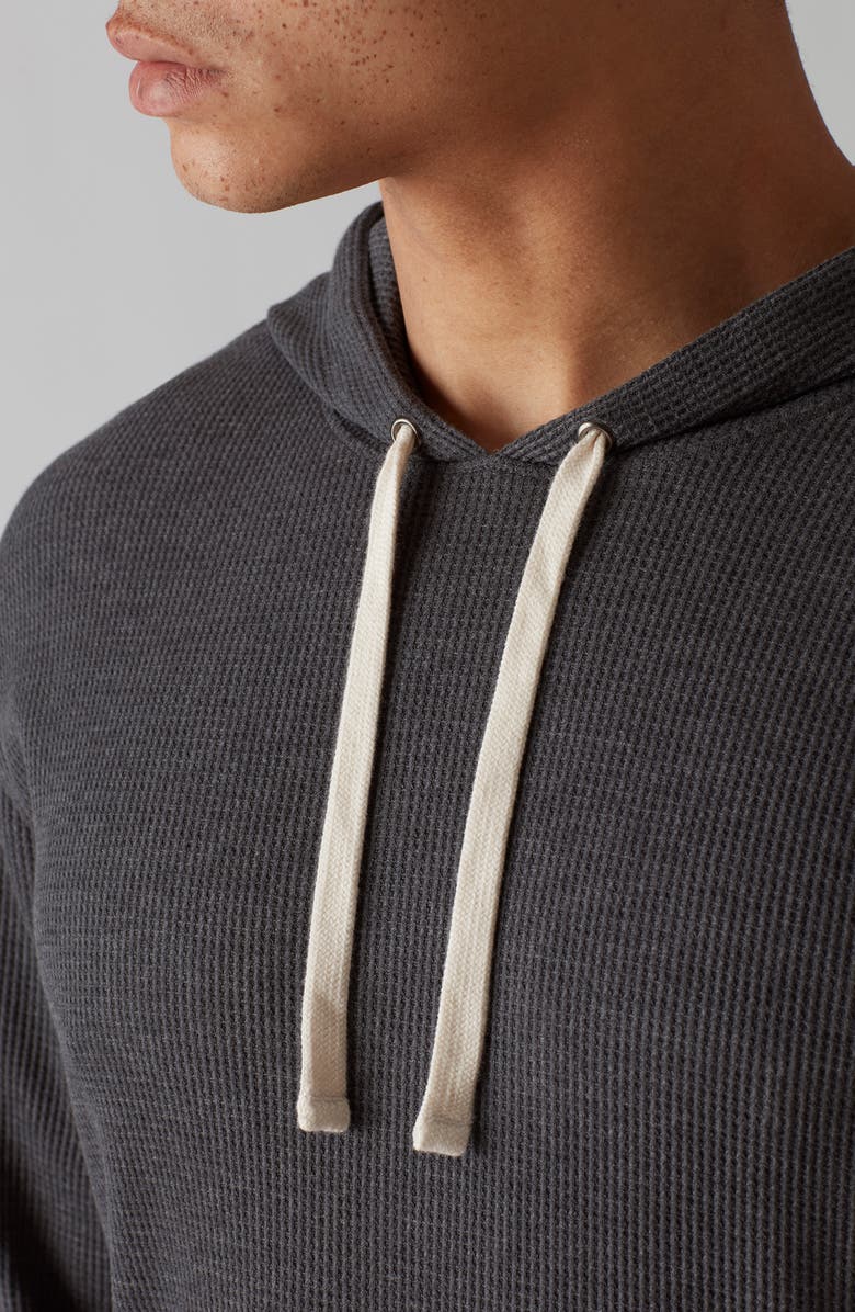 Rhone Waffle Knit Cotton Blend Hoodie, Alternate, color, 