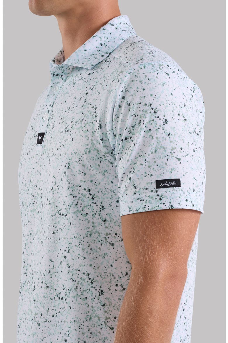 Spatter Print Performance Golf Polo, Alternate, color, PAINT SPLATTER - GREENS