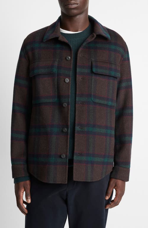Vince Splittable Wool Blend Shirt Jacket In Multi