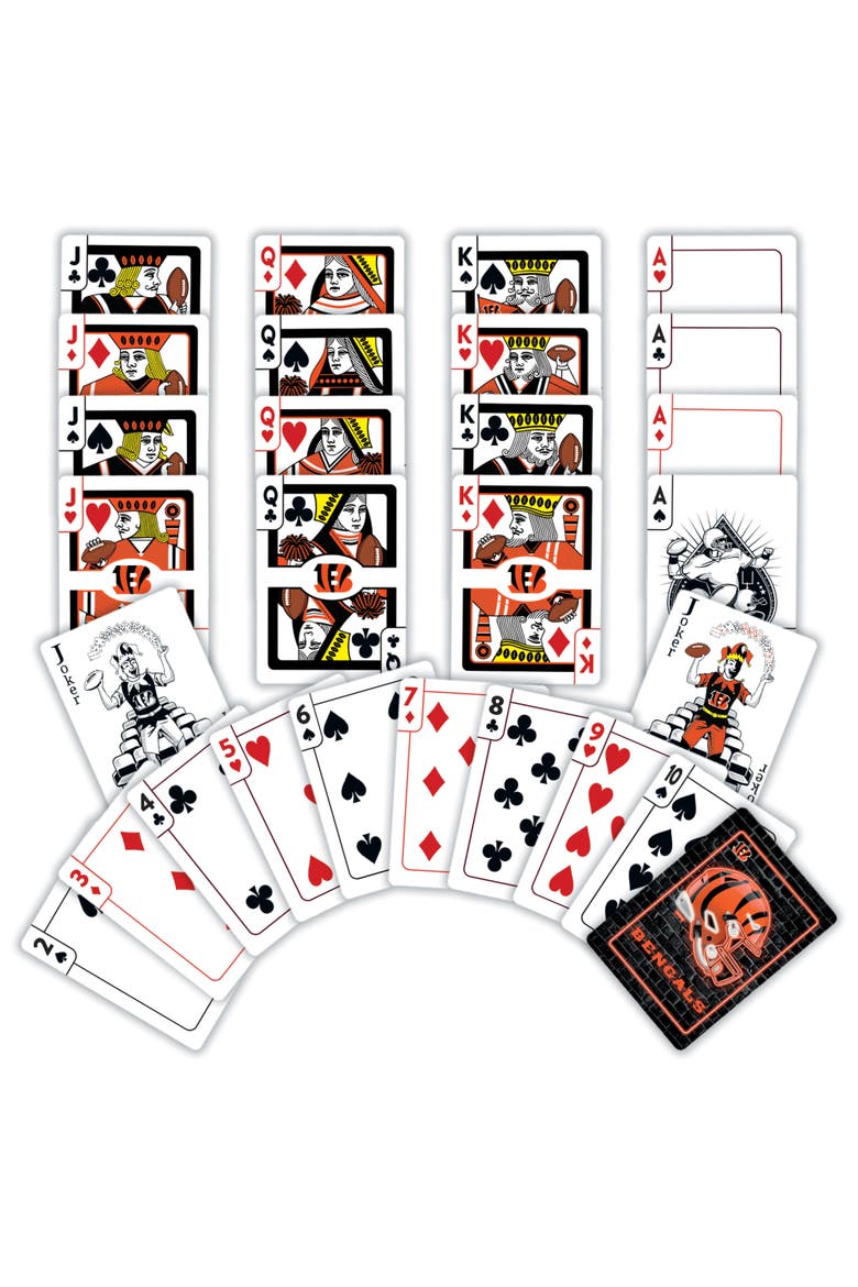 Cincinnati Bengals Neon Playing Cards, Alternate, color, Multicolor
