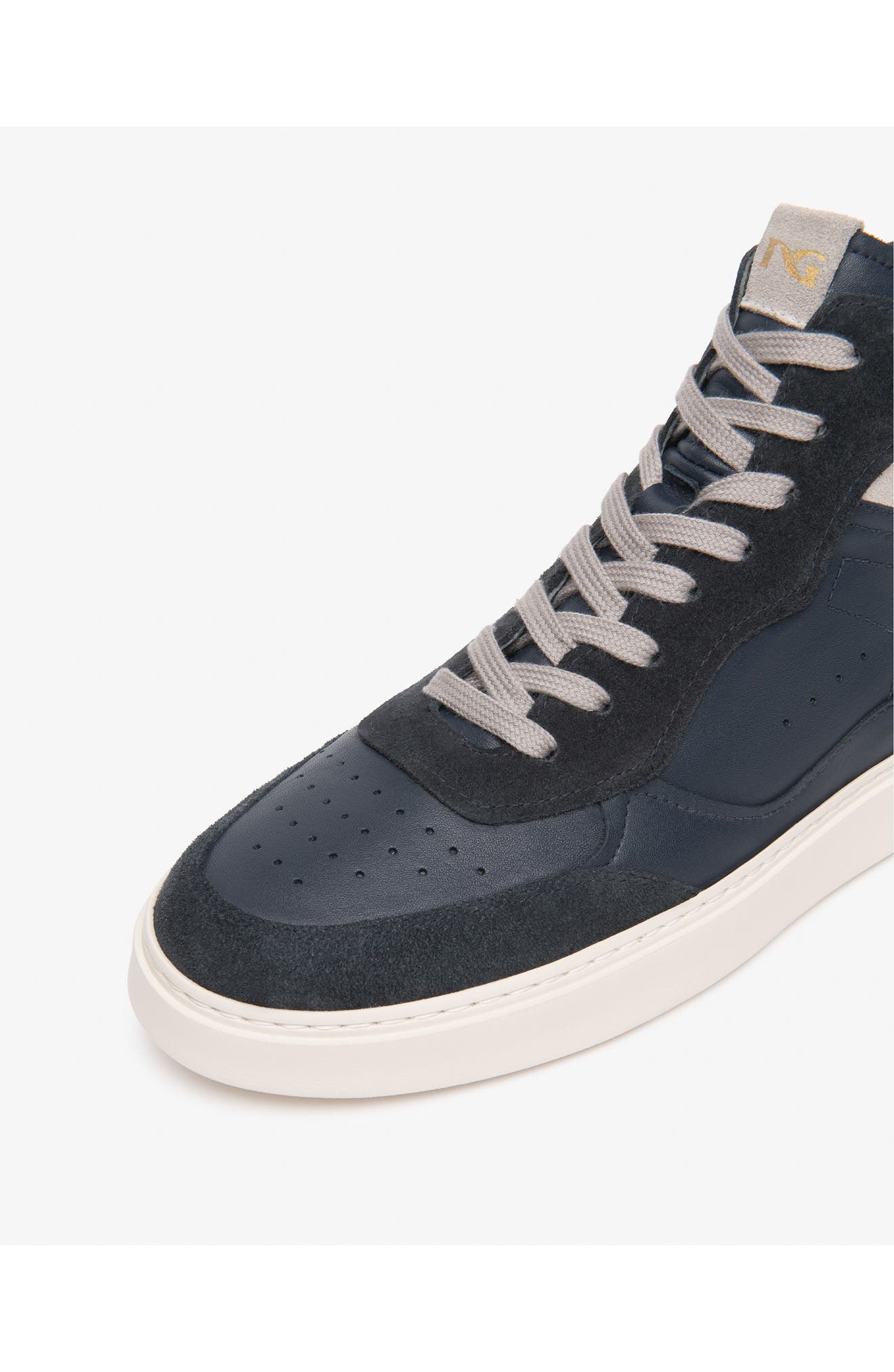 High Top Retro Sneaker, Alternate, color, NAVY