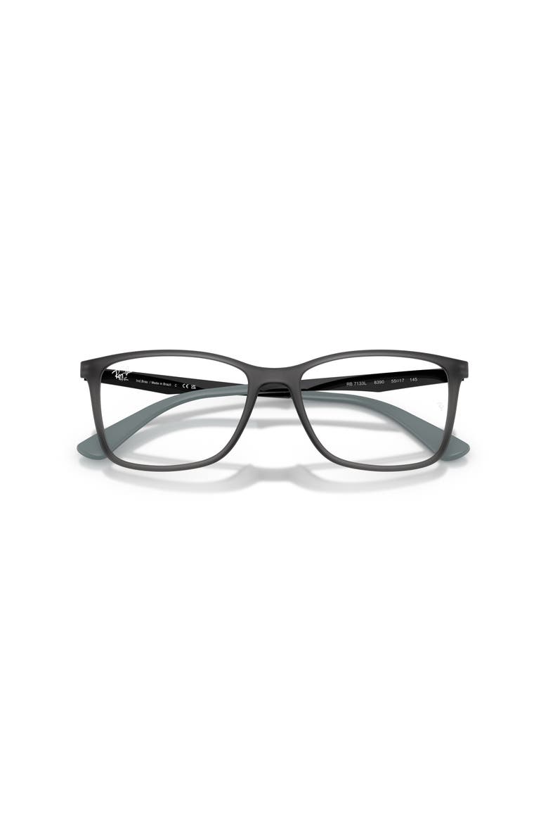 55mm Rectangle optical glasses, Alternate, color, Grey