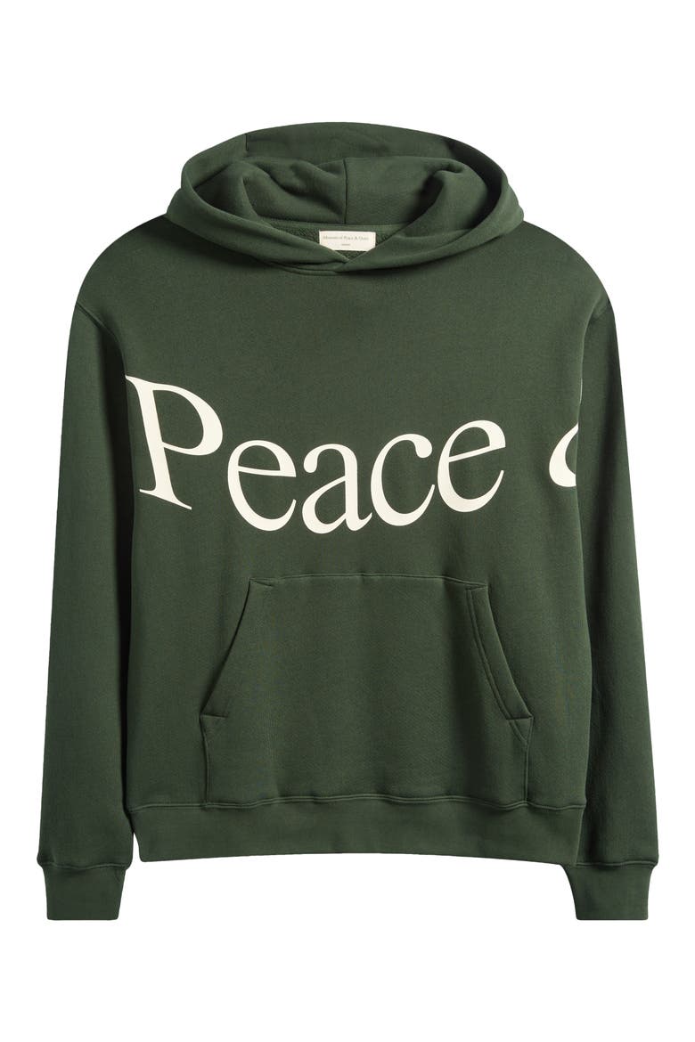Jumbo Wordmark Graphic Hoodie, Main, color, FOREST