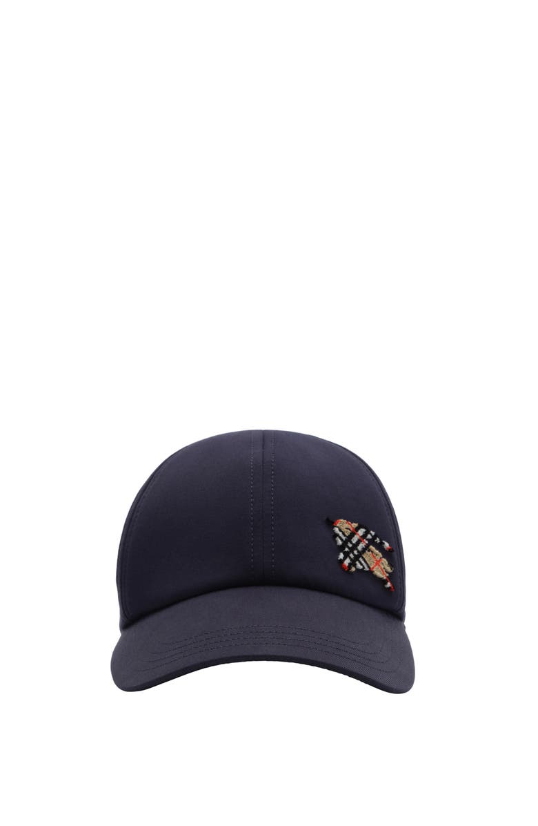 Burberry Tropical Gabardine Knight Baseball cap, Main, color, Navy