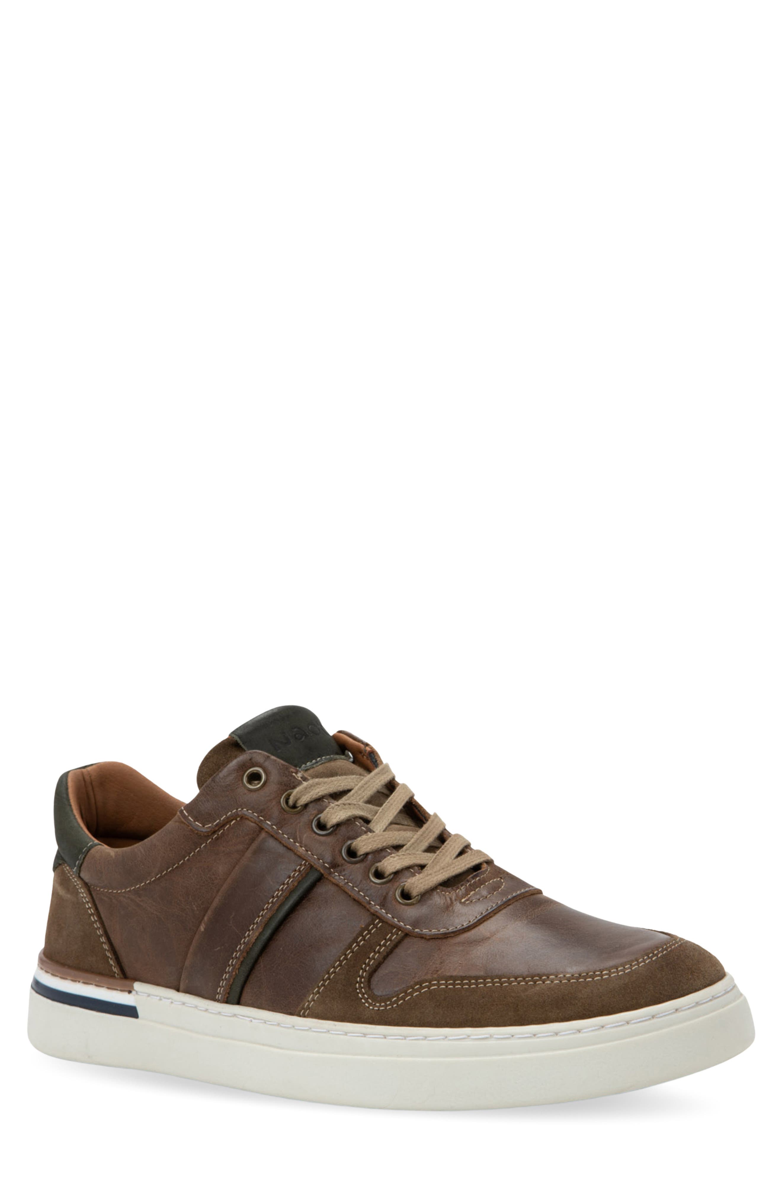 Swift Sneaker, Main, color, GREEN BROWN LEATHER COMBO