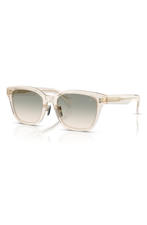 Moncler Claro 54mm Polarized Square Sunglasses In Yellow