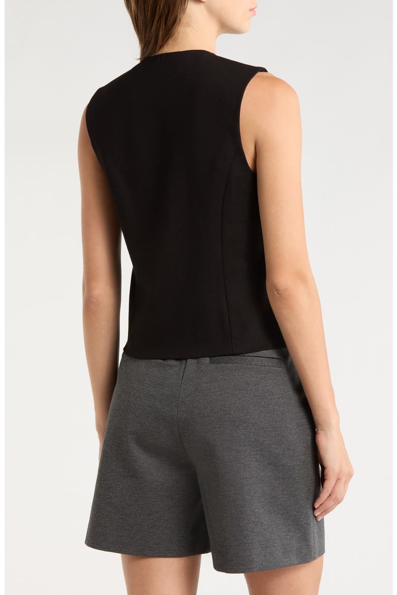 Iris Ponte Vest, Alternate, color, BLACK
