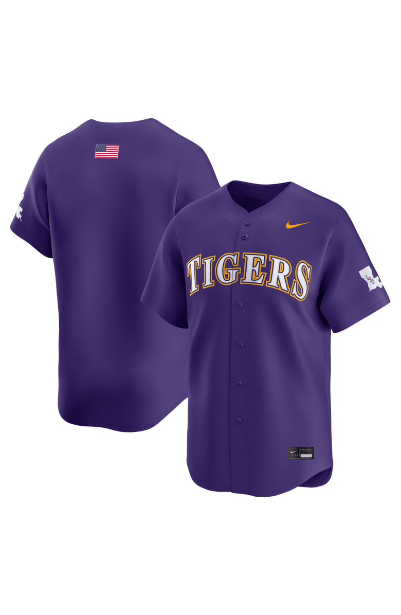 Nike Men's Nike  Purple LSU Tigers Alternate Limited Baseball Jersey, Main, color, Purple