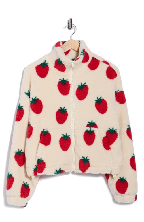 Thread & Supply Faux Shearling Jacket In Pink