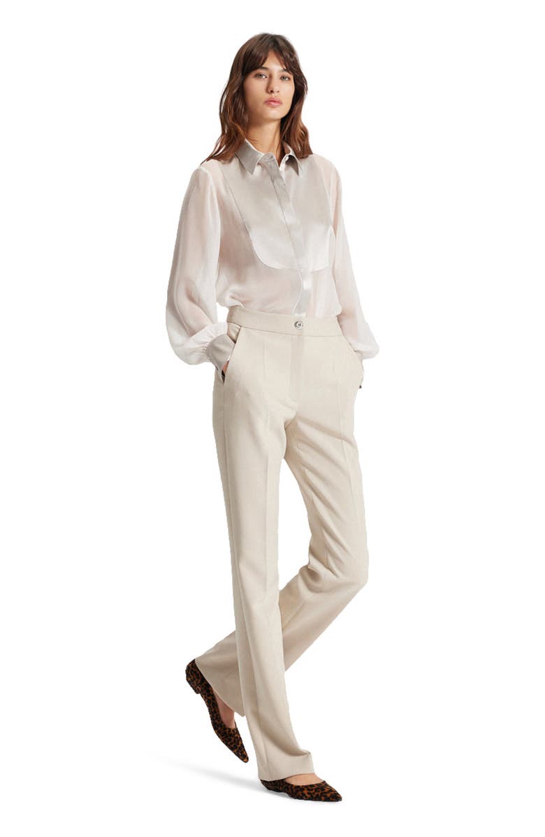 THEO The Label Idalia Plasteron Chiffon Blouse, Main, color, 