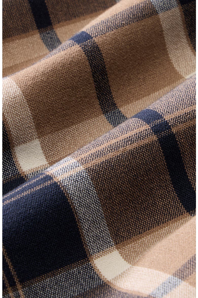 City Trim Fit Flannel Button-Down Shirt, Alternate, color, MOCHA TIMOTHY PLAID