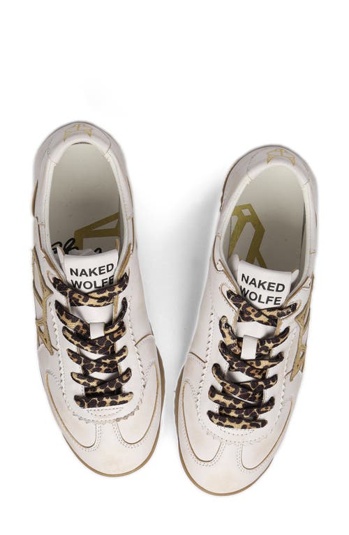 Naked Wolfe Exposuree Sneaker In White Tan