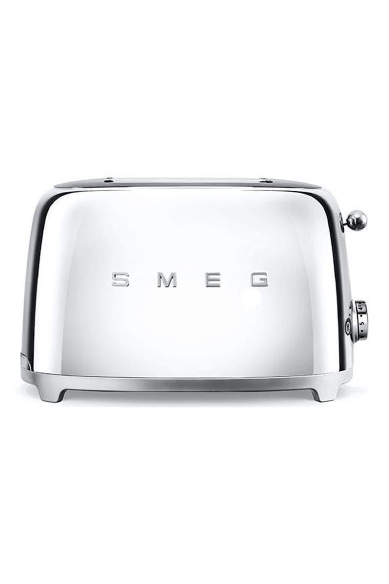 50s Retro Style Two-Slice Toaster, Main, color, POLISHED STAINLESS STEEL
