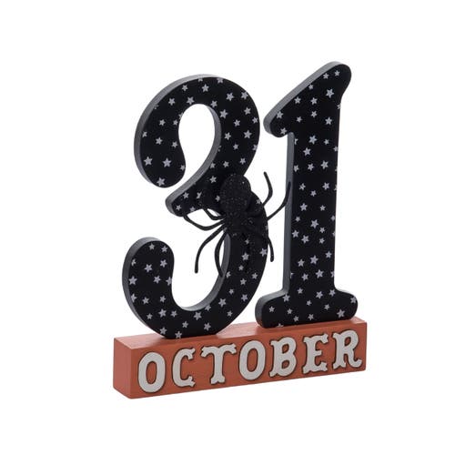 Transpac Mdf October 31st Decor Freestanding Tabletop Signs Wood Fall In Multi
