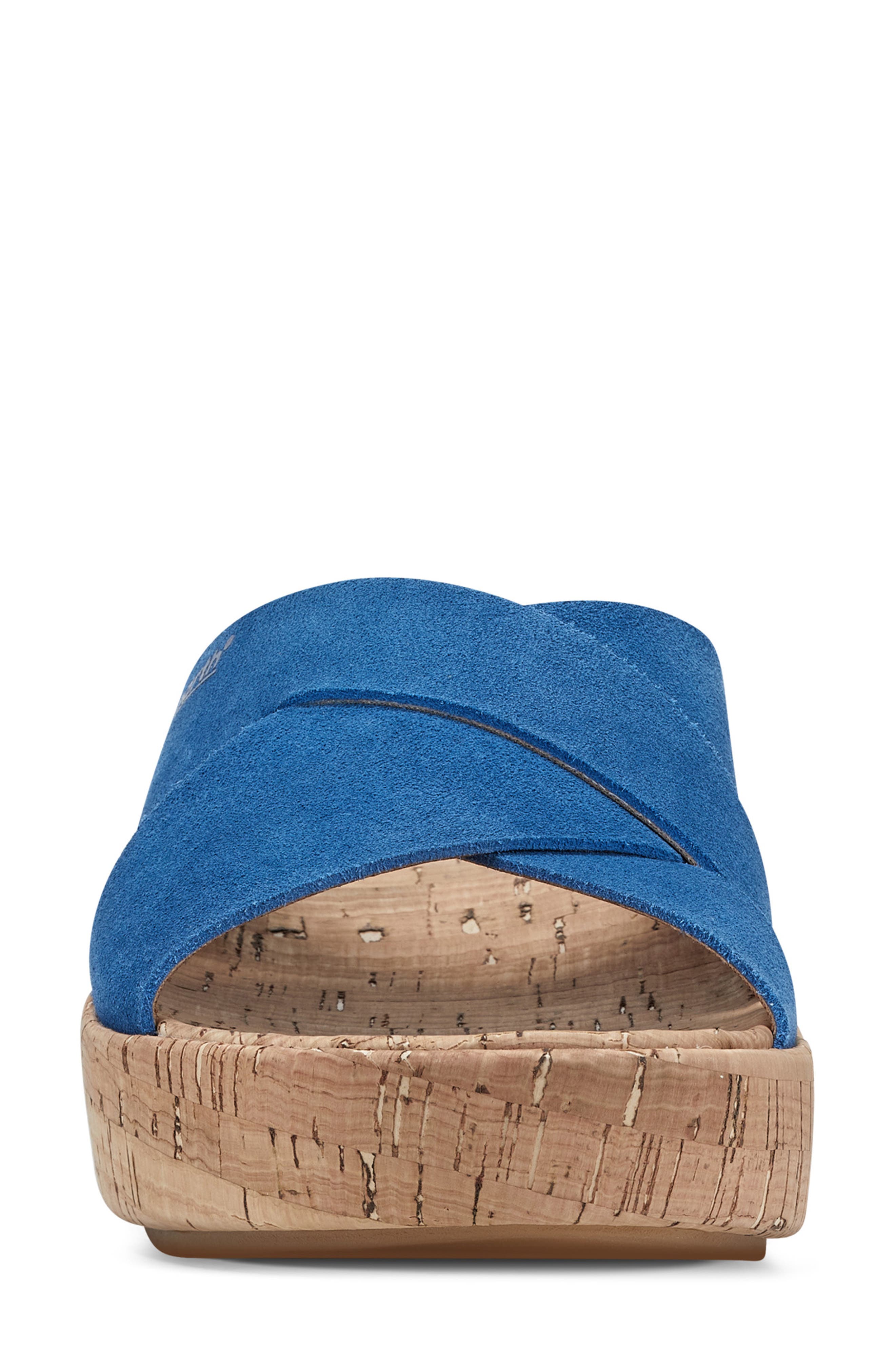 Earth<sup>®</sup> Scout Platform Slide Sandal, Alternate, color, Dark Blue