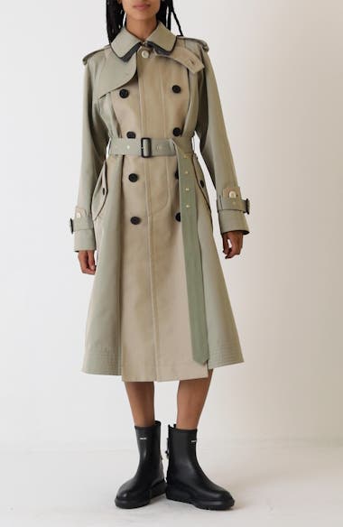 Sacai Cotton Gabardine Trench Coat | Nordstrom