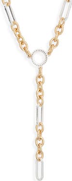 NORDSTROM RACK Bar & Link Chain Y-Necklace