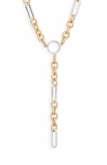 NORDSTROM RACK Bar & Link Chain Y-Necklace