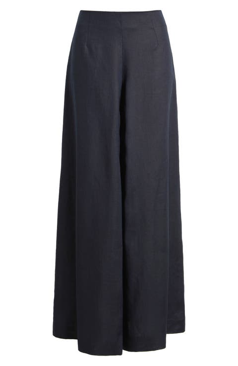 Women's 100% Linen Wide-Leg Pants | Nordstrom Women's 100% Linen Wide-Leg Pants | Nordstrom