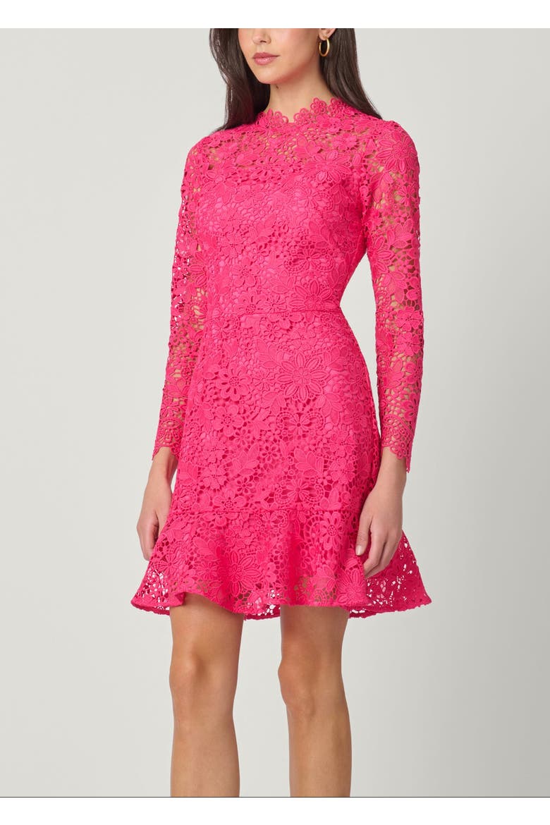 Gracie St. James Lace Dress, Main, color, Magenta