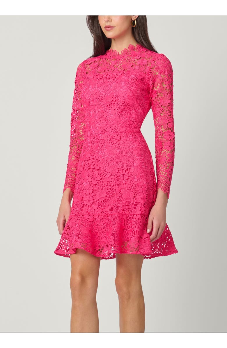 Shoshanna Gracie St. James Lace Dress, Main, color, Magenta