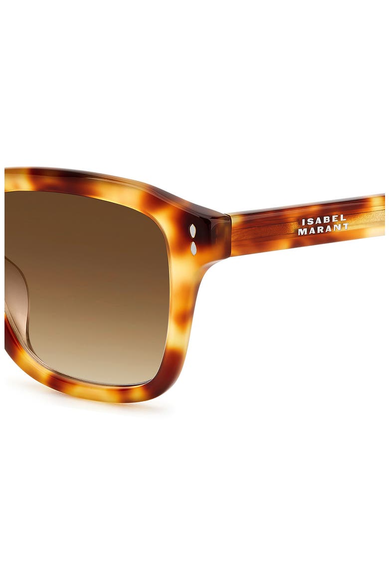 52mm Square Sunglasses, Alternate, color, HAVANA HONEY