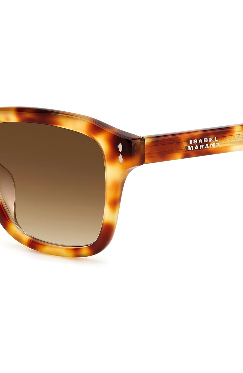 Isabel Marant 52mm Square Sunglasses, Alternate, color, Havana Honey