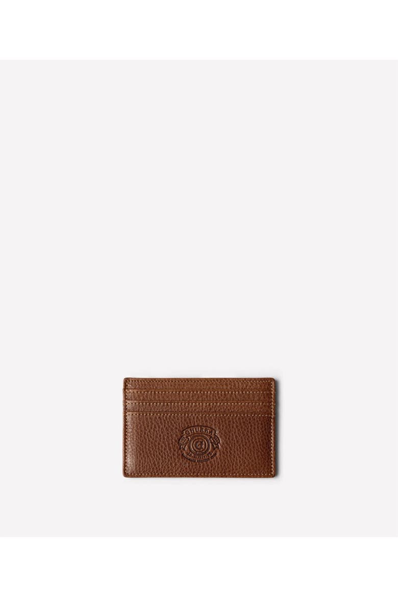 Slim Card Case No. 204, Main, color, Vintage Chestnut Leather