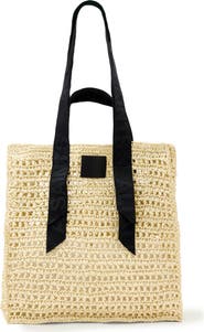 AllSaints Lullah Straw Tote Bag