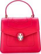 Pre-Owned Bvlgari Serpenti Forever Top Handle Bag Leather Small