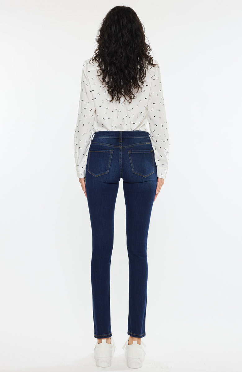 KanCan Madison Essentials Mid Rise Super Skinny, Alternate, color, Super Dark Wash