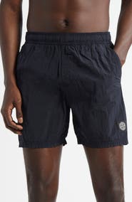 Stone Island Compass Logo Patch Swim Trunks
