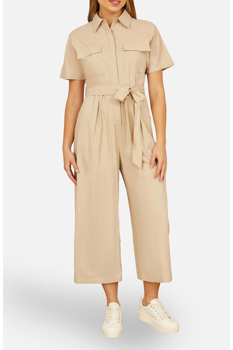 Utility Relaxed Fit Jumpsuit, Alternate, color, Stone