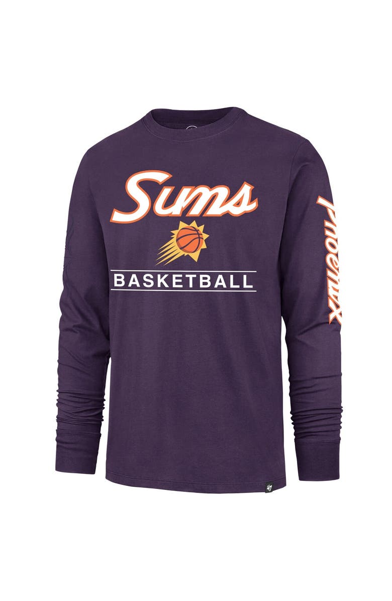 '47 Men's '47 Purple Phoenix Suns 2023/24 City Edition Triplet Franklin Long Sleeve T-Shirt, Alternate, color, 