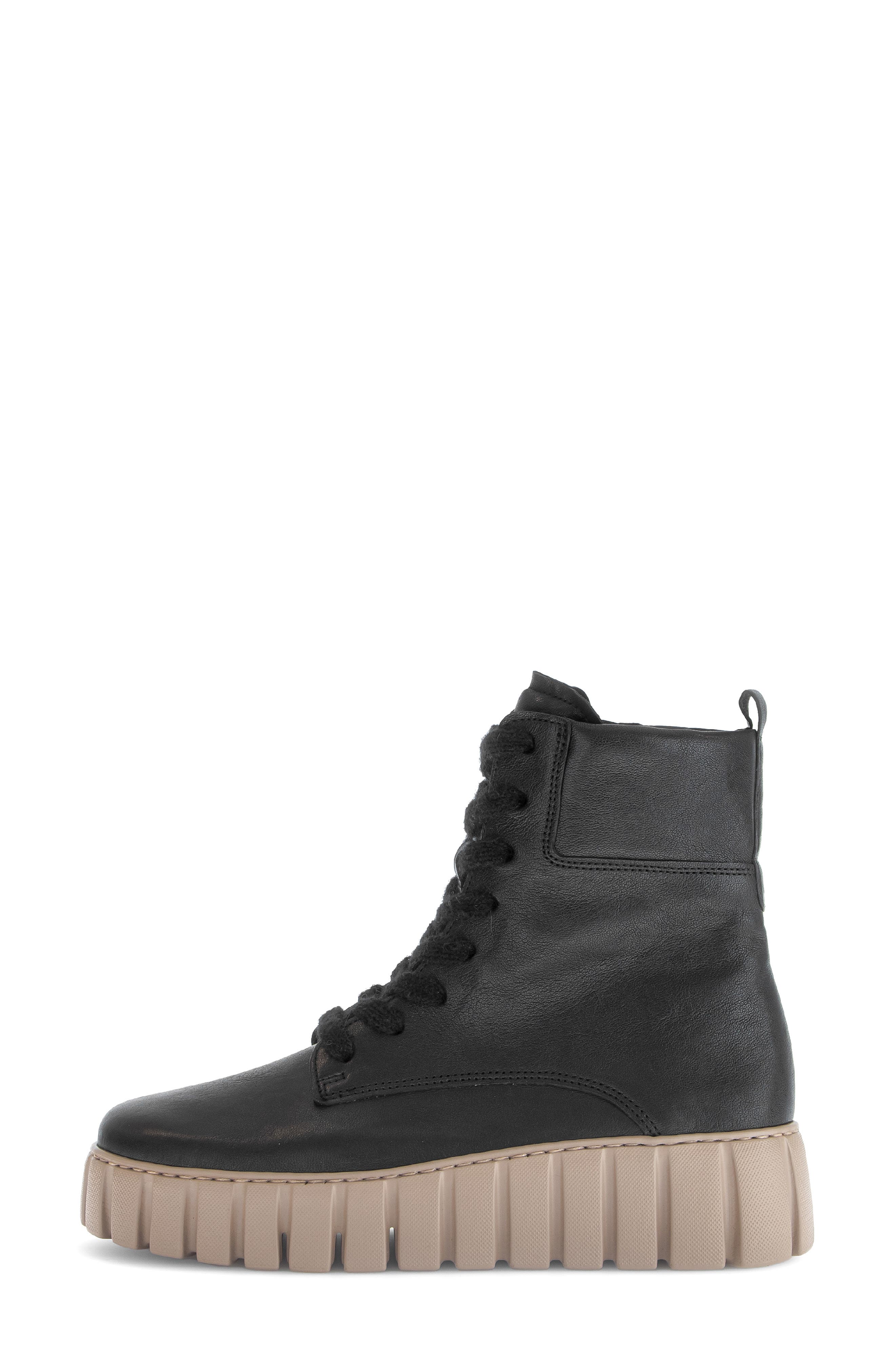 Talia Boot with Genuine Shearling Trim, Alternate, color, BLACK