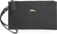 Longchamp Pénélope Textured Leather Clutch