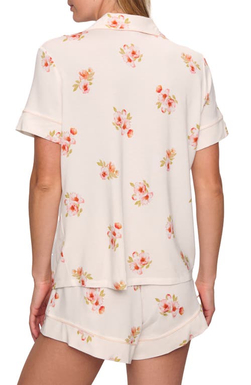 EBERJEY EBERJEY GISELE PRINTED RELAXED JERSEY KNIT SHORT PAJAMAS 