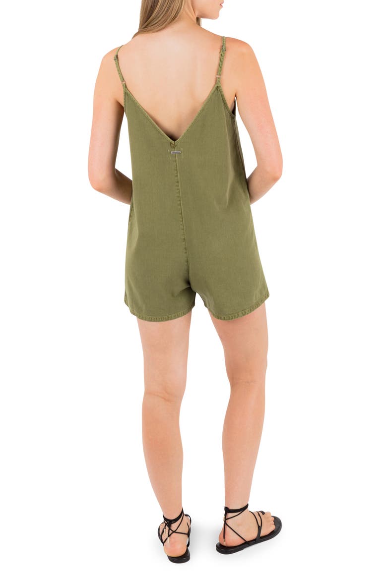 Wavy Days Romper, Alternate, color, VINTAGE MOSS