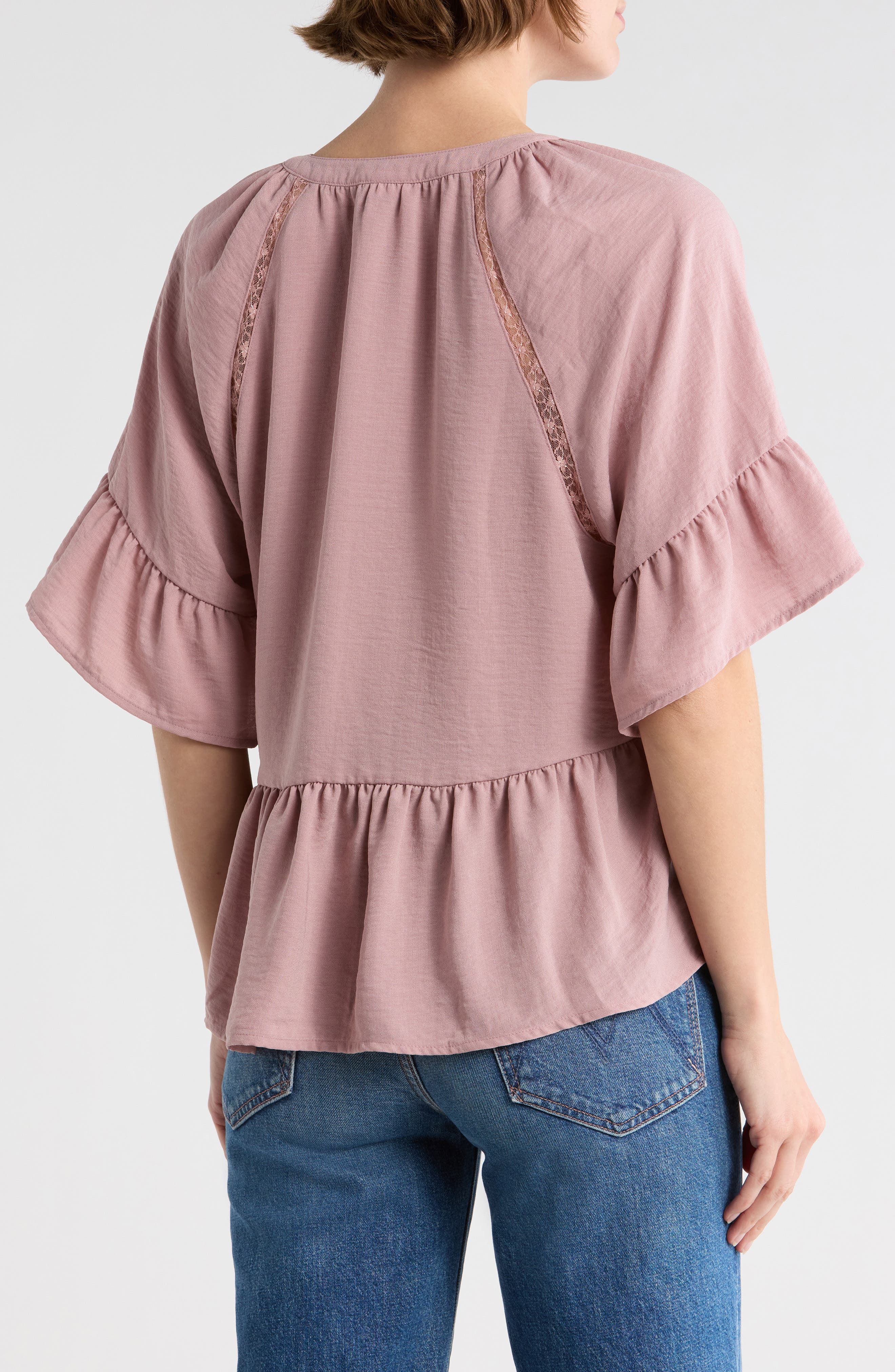 Ruffle Peplum Top - image 4