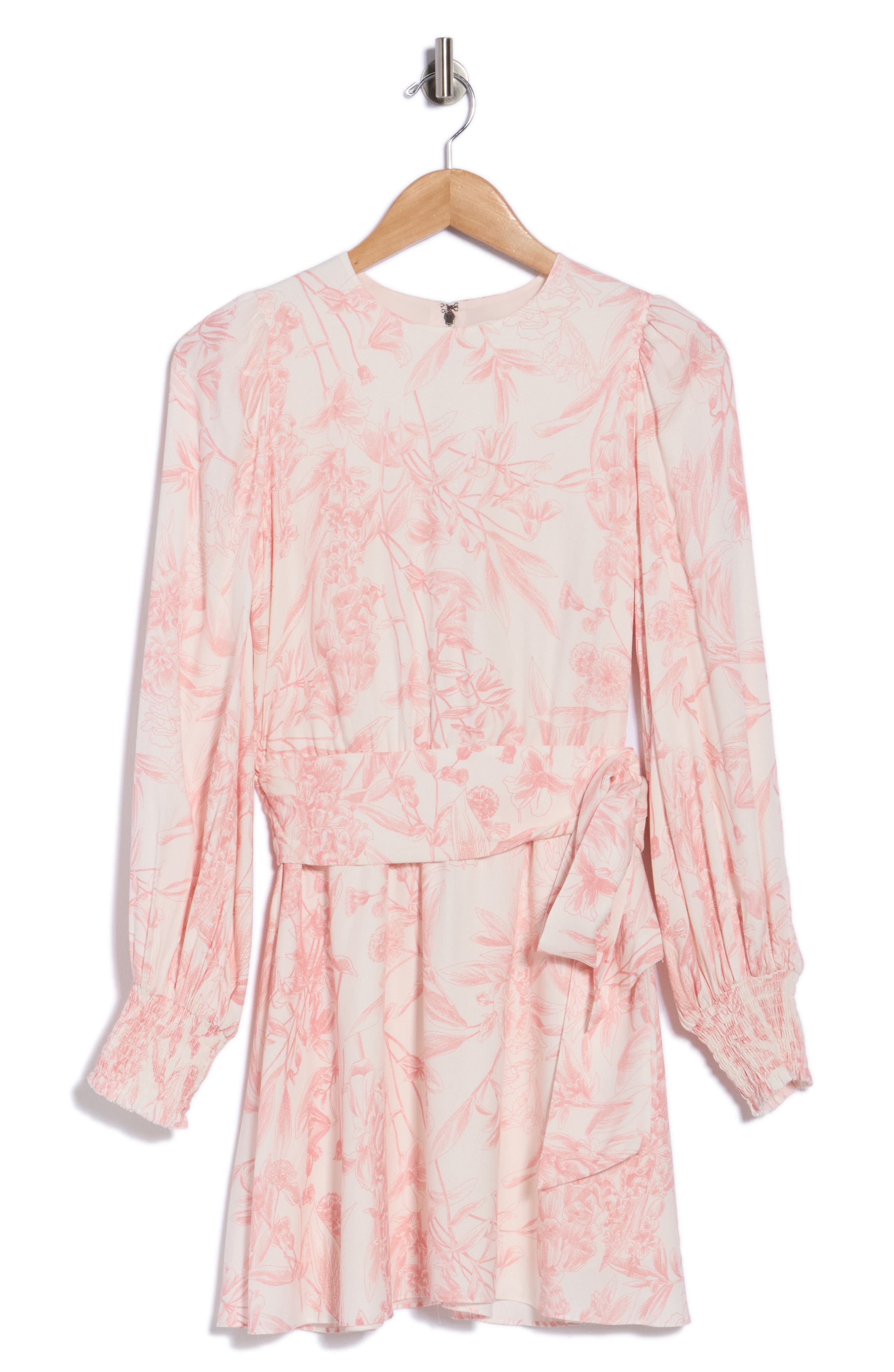 Molli Floral Long Sleeve Tie Waist Dress